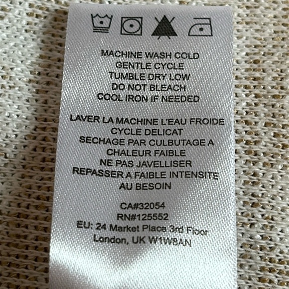 Dolan Left Coast Collection Cotton Sand-tone Long Sleeve Crop Jacket Women’s S - Picture 11 of 14